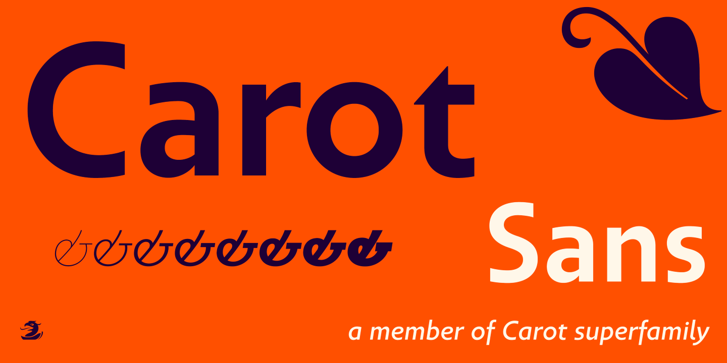 Carot Sans Thin Font preview